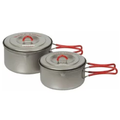 ECA259R Titanium Ultralight Pot Set S (600ml & 900ml)
