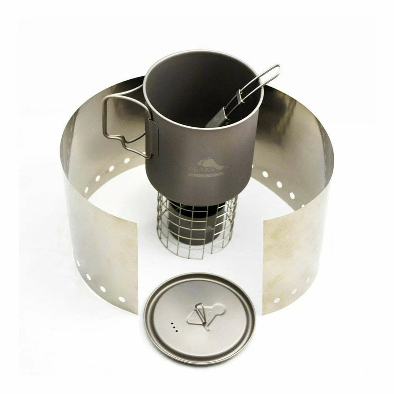 Titanium Alcohol Stove Cook System With 650ml Pot - Image 2