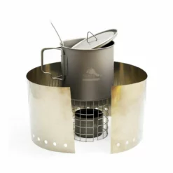 Titanium Alcohol Stove Cook System With 650ml Pot