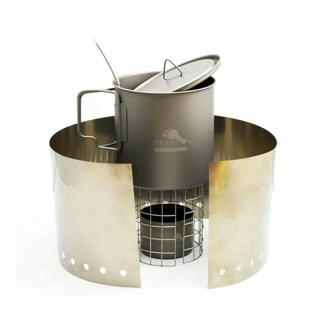 Titanium Alcohol Stove Cook System With 650ml Pot